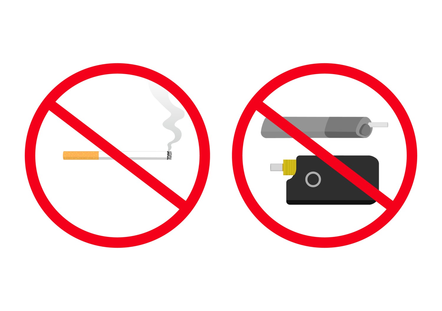 紙タバコ　電子タバコ　禁煙